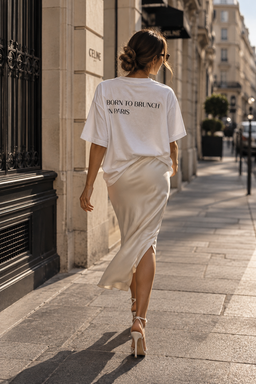 BORN TO BRUNCH IN PARIS • oversized majica