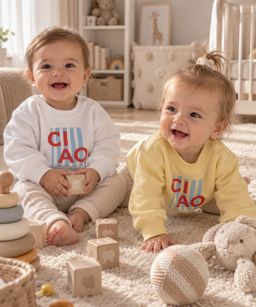 CIAO Baby Sweatshirt – White 🤍
