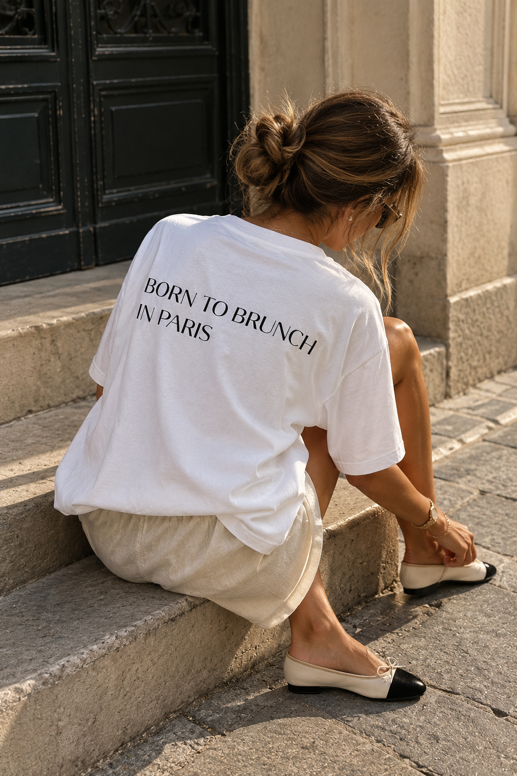 BORN TO BRUNCH IN PARIS • oversized majica