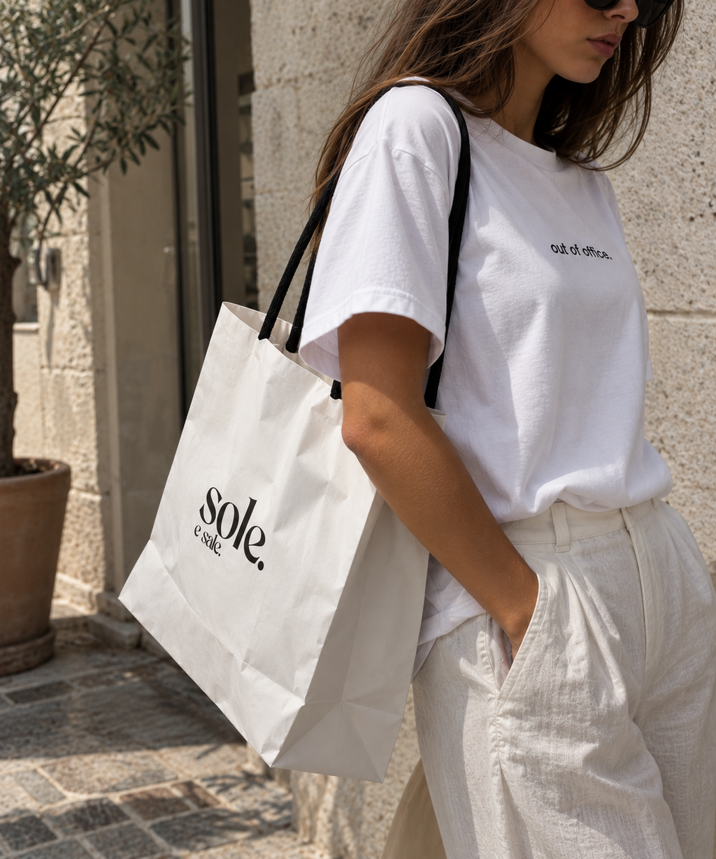 OUT OF OFFICE. tee white