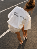 BORN TO BRUNCH IN PARIS • oversized majica