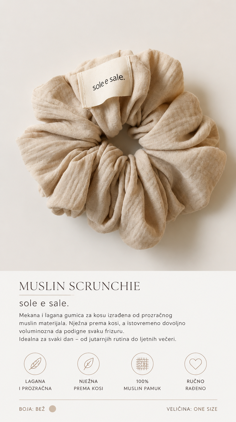 SCRUNCHIE sole -  SAND